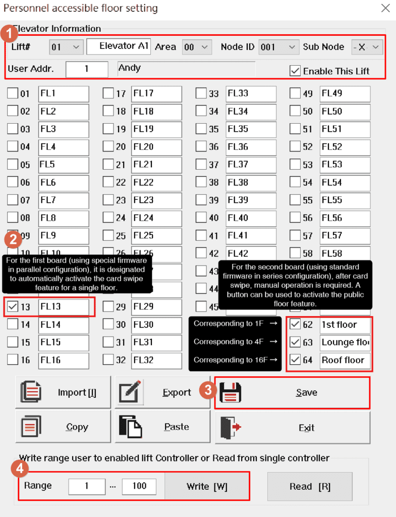 Programming information