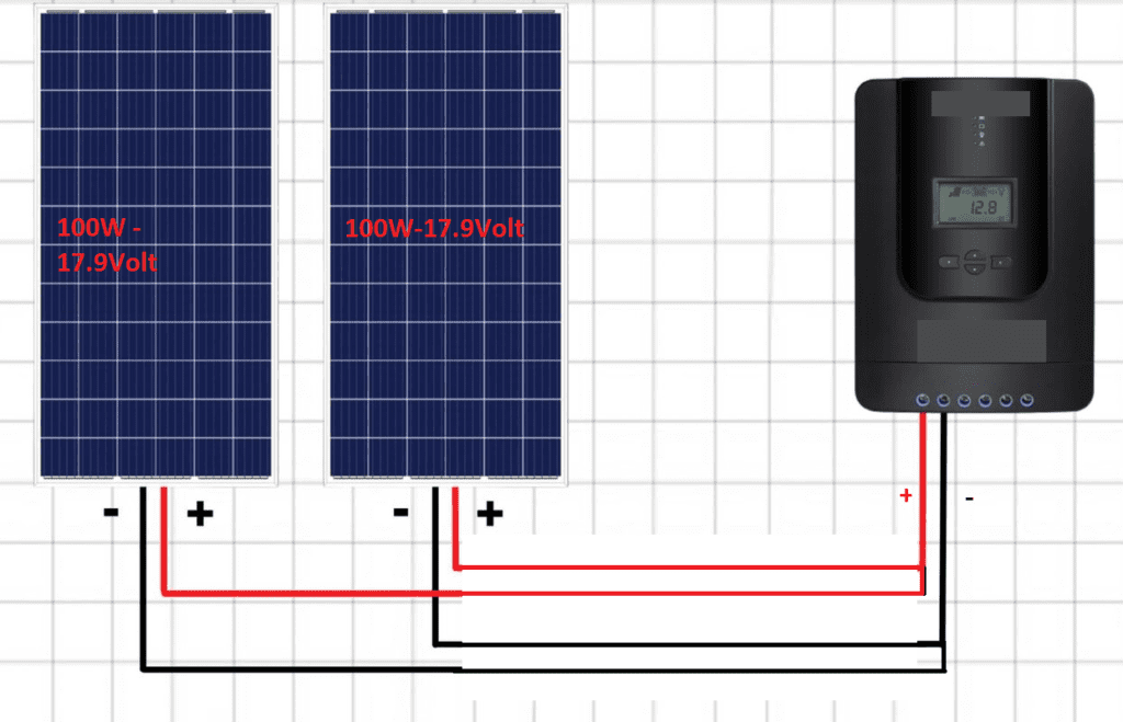solar panel Connection in parallel