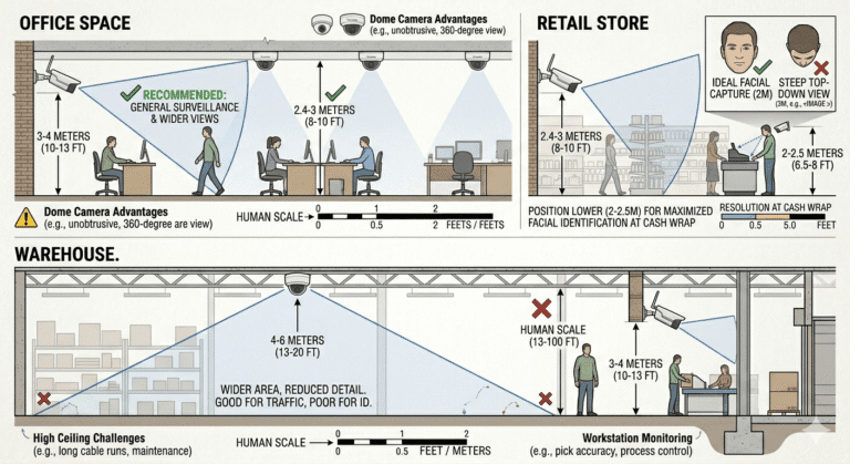 Camera Coverage CCTV Camera Placement Guide: Angles, Heights & Coverage - techubox.com