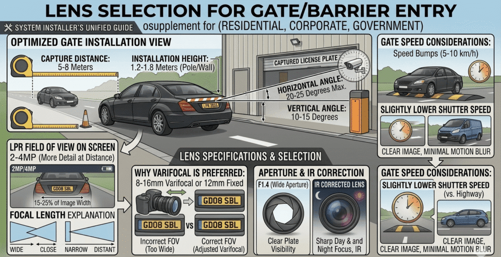 Lens for Gate/Barrier Entry (Residential, Corporate, Government)