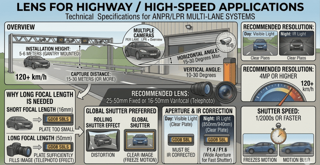 Lens for Highway / High-Speed Applications