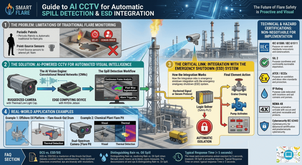 Flare Monitoring & Spill detection CCTV system